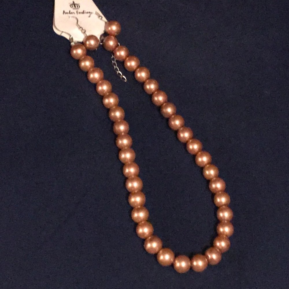 Champagne colored Pearl Set